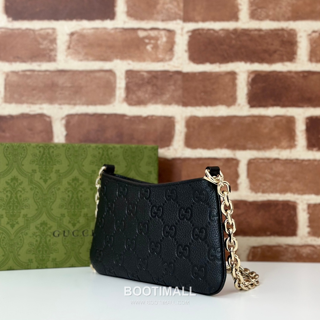 Gucci Pink Grain Leather Clutch Bag 815278 구찌 핑크 그레인 레더 클러치백 20cm 2