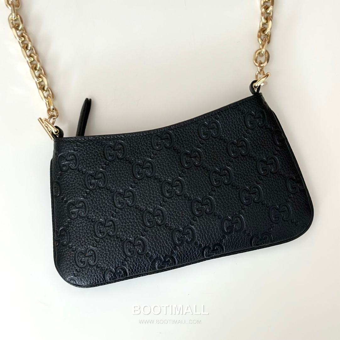 Gucci Pink Grain Leather Clutch Bag 815278 구찌 핑크 그레인 레더 클러치백 20cm 5