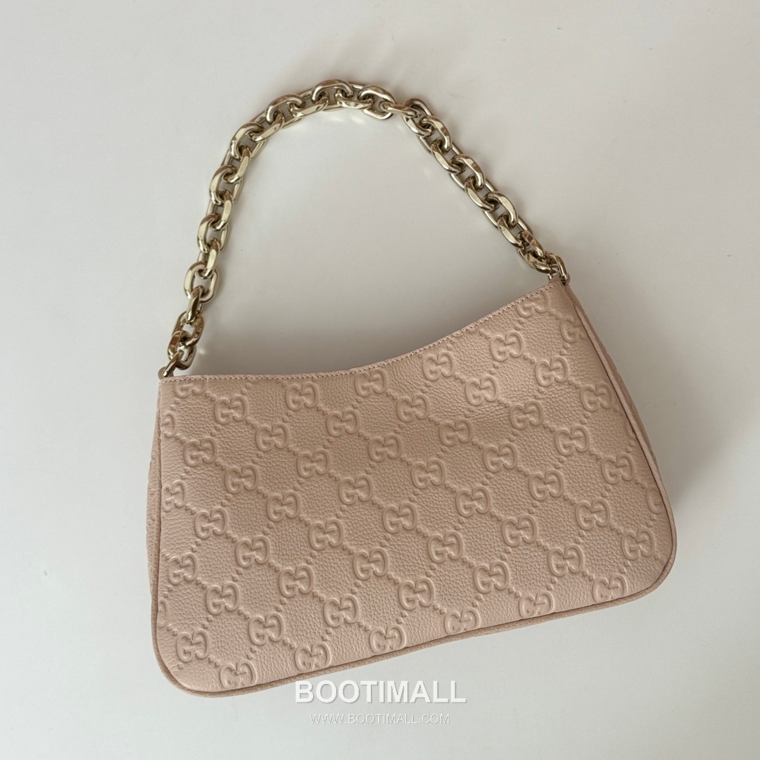Gucci Pink Grain Leather Shoulder Bag 815263 구찌 핑크 그레인 레더 숄더백 29cm 5