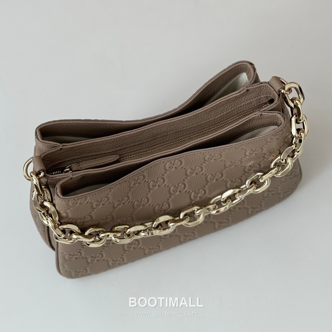 Gucci Pink Grain Leather Shoulder Bag 815263 구찌 핑크 그레인 레더 숄더백 29cm 8