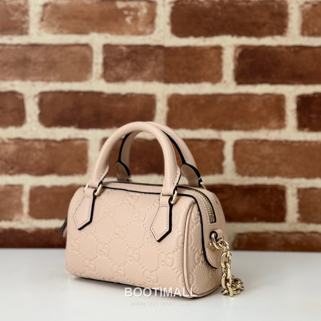 Gucci Pink Grain Leather Mini Top Handle Shoulder Bag 815256 구찌 핑크 그레인 레더 미니 탑핸들 숄더백 16.5cm 2