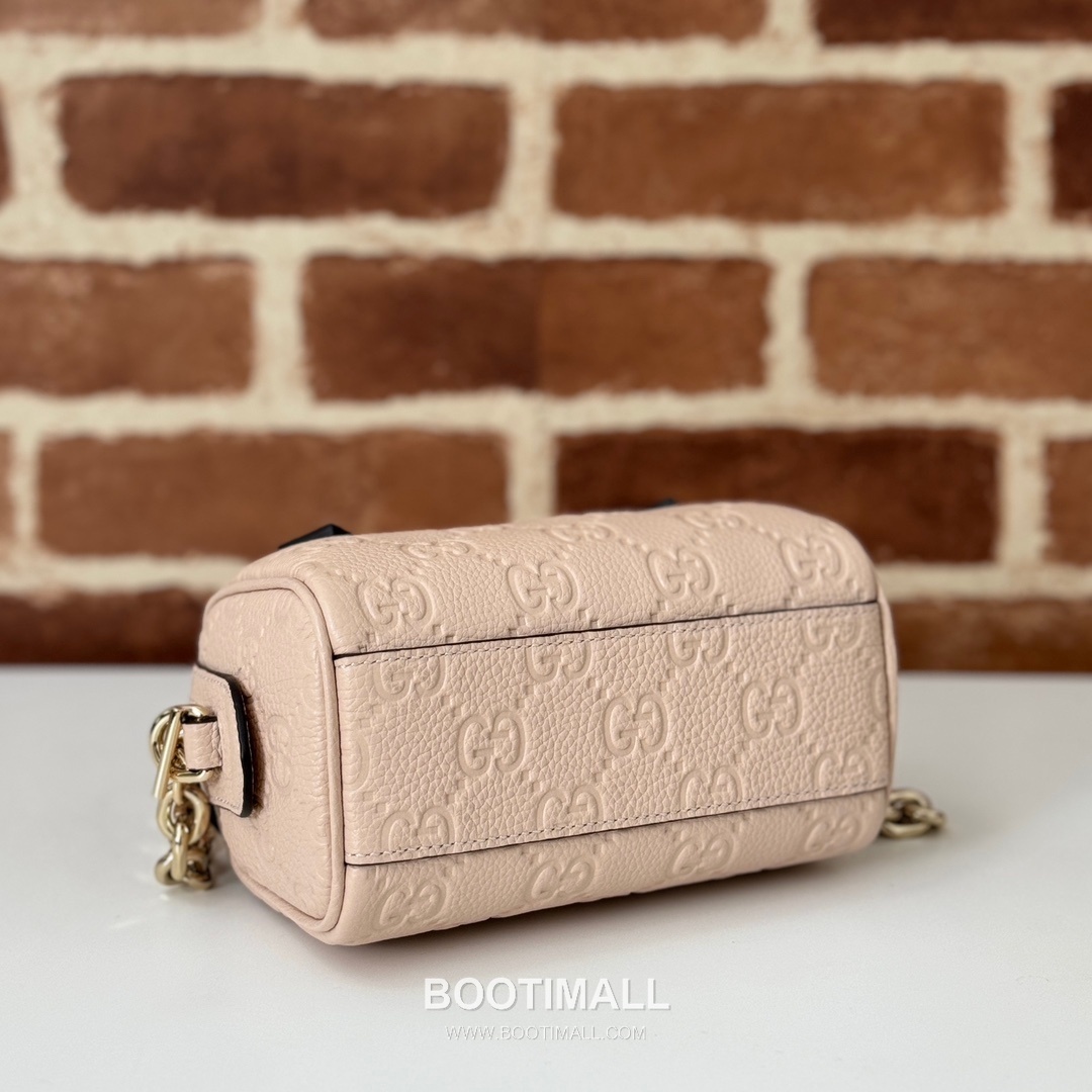Gucci Pink Grain Leather Mini Top Handle Shoulder Bag 815256 구찌 핑크 그레인 레더 미니 탑핸들 숄더백 16.5cm 4