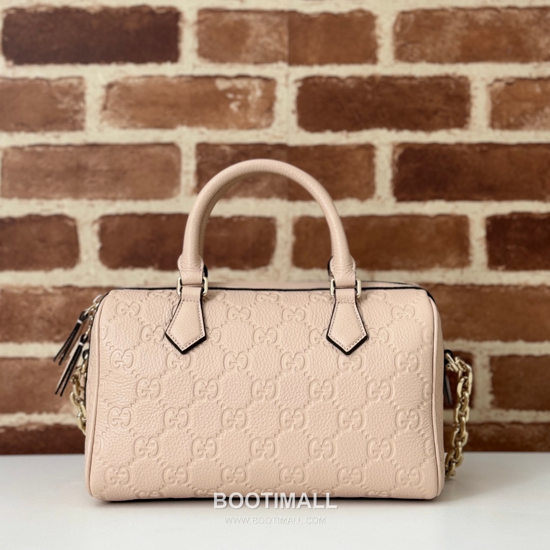 Gucci Pink Grain Leather Top Handle Shoulder Bag 815255 구찌 핑크 그레인 레더 탑핸들 숄더백 25.5cm 1