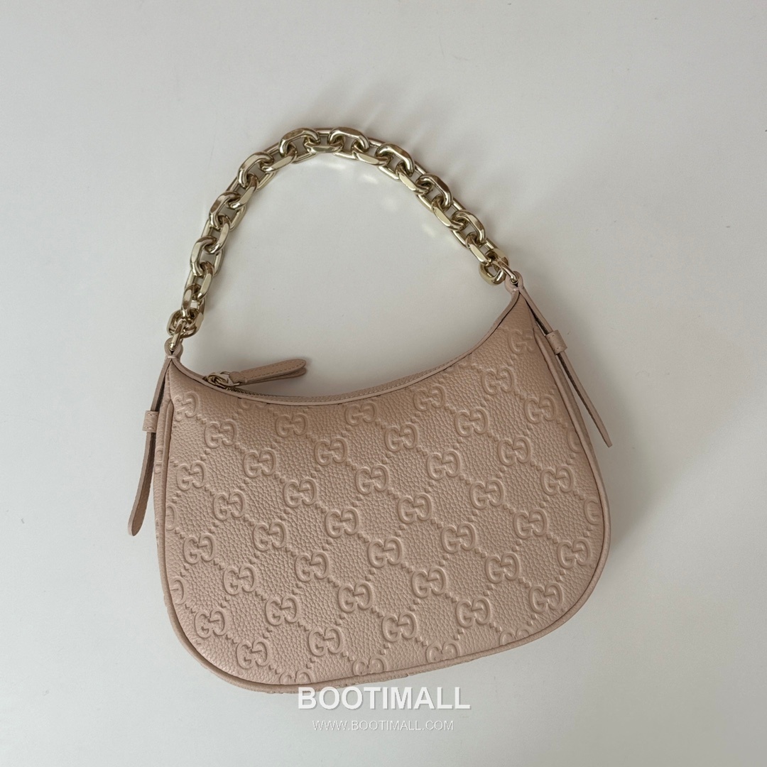 Gucci Pink Grain Leather Shoulder Bag 815409 구찌 핑크 그레인 레더 숄더백 25.5cm 5