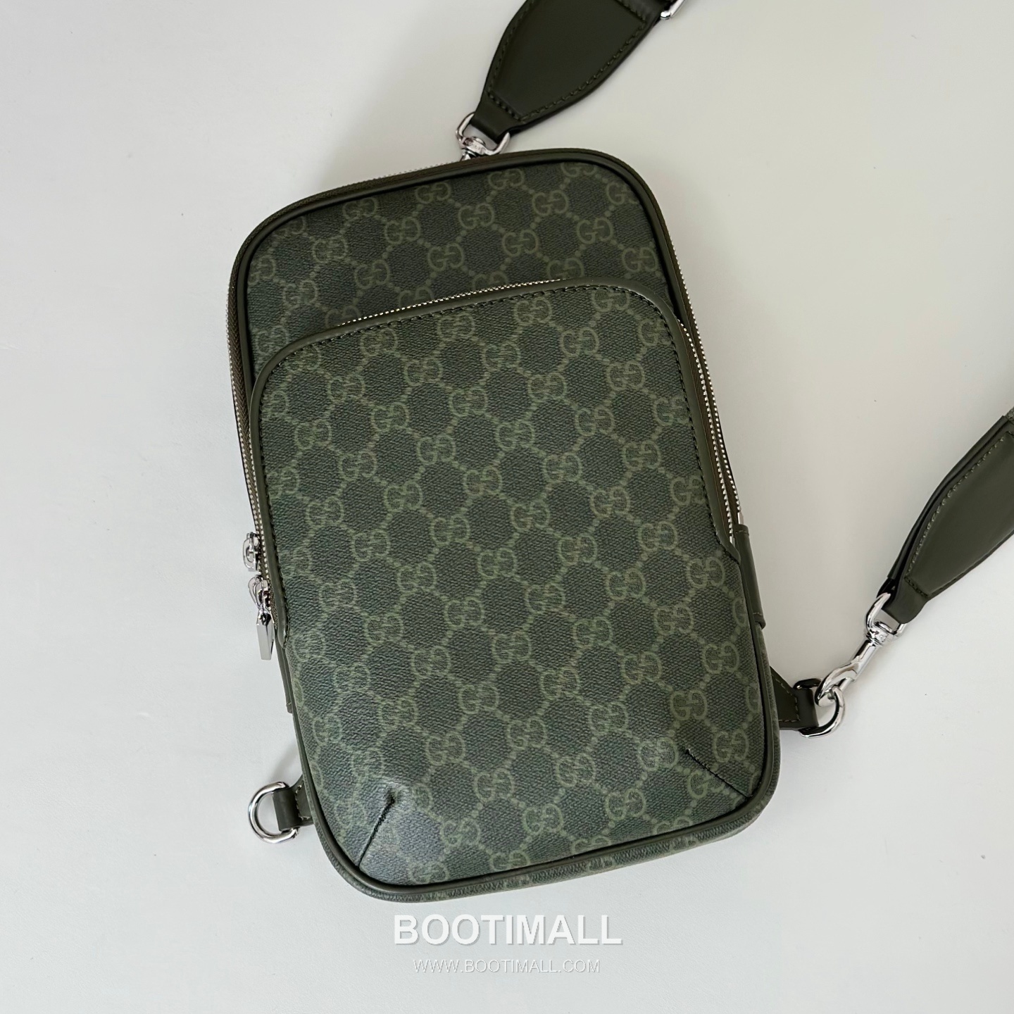 Gucci Black Rubber Leather Mini Crossbody Bag 822073 구찌 블랙 러버 레더 미니 크로스백 17.5cm 5