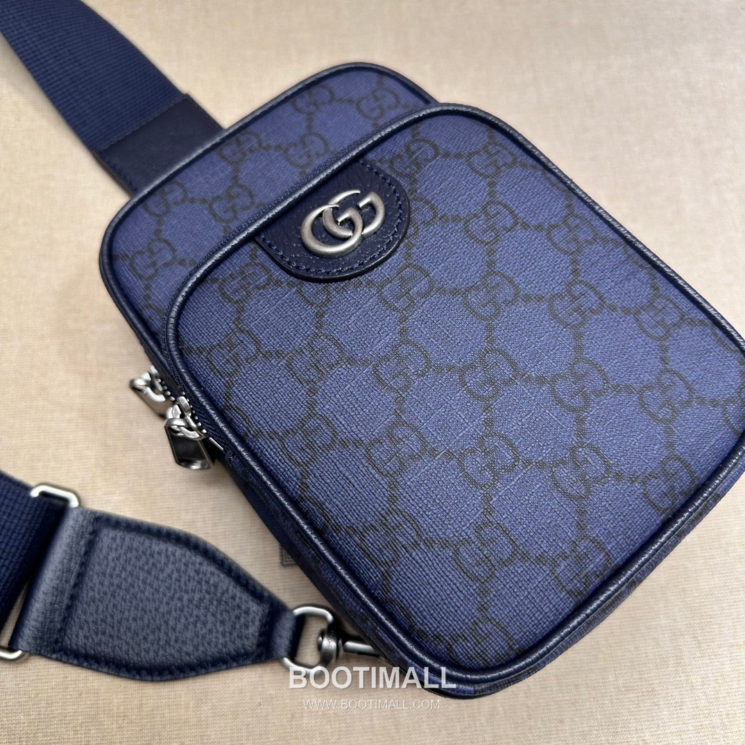 Gucci Navy PVC Mini Crossbody Bag 752565 구찌 네이비 PVC 미니 크로스백 18cm 5
