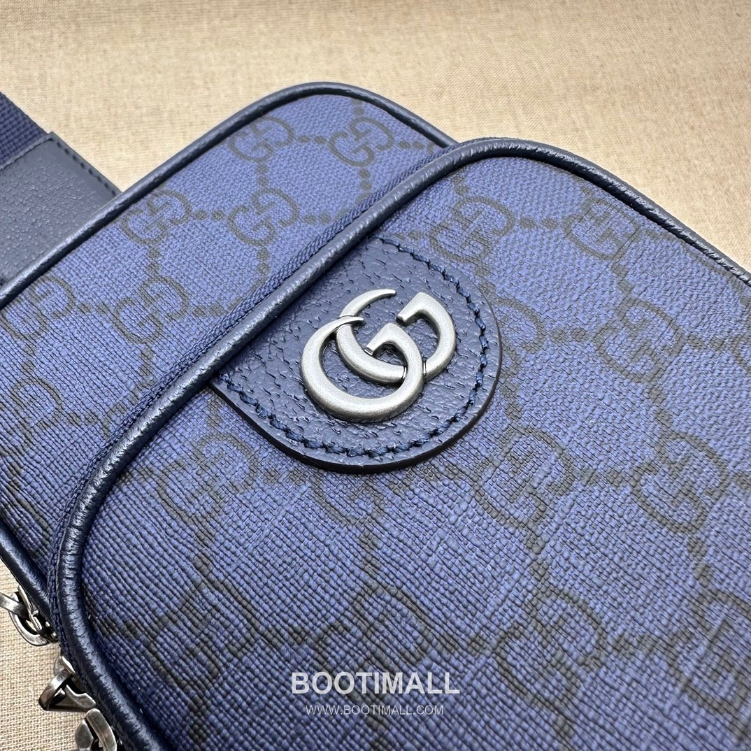 Gucci Navy PVC Mini Crossbody Bag 752565 구찌 네이비 PVC 미니 크로스백 18cm 6
