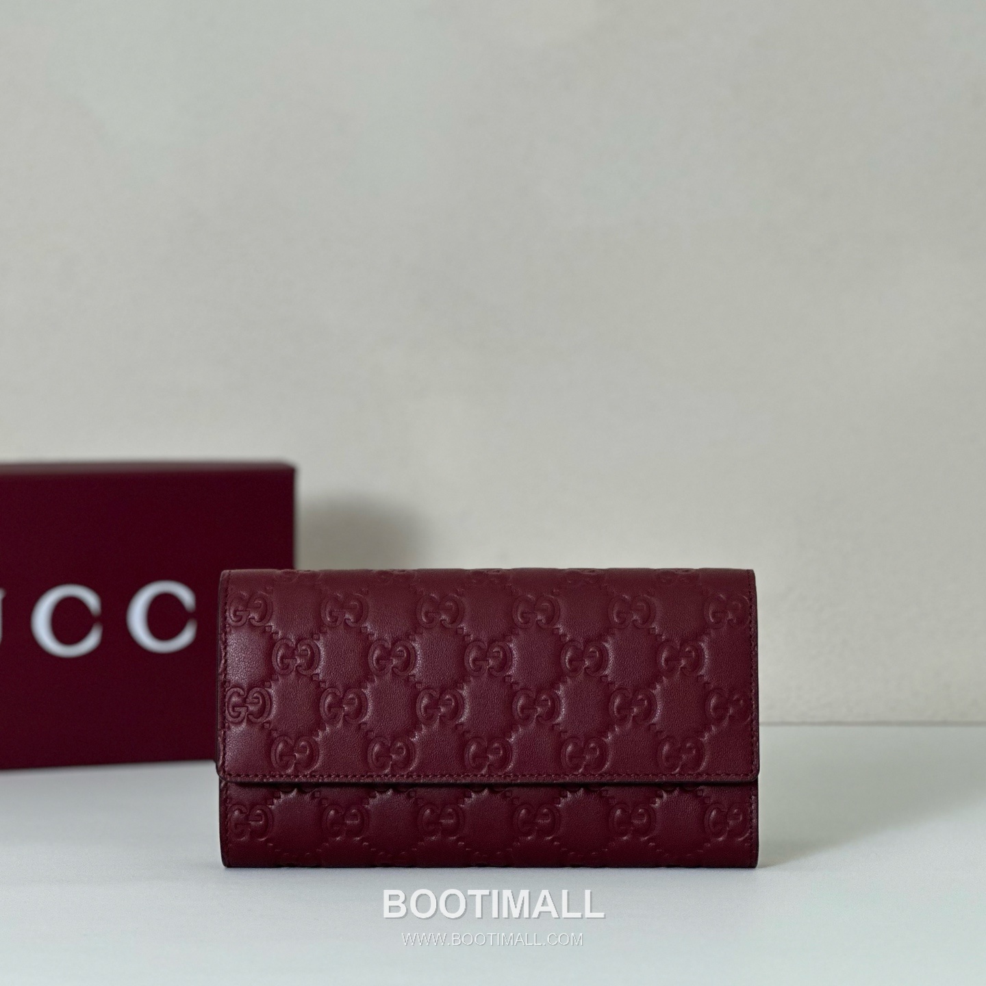Gucci Burgundy Embossed Leather Clutch Bag 847210 구찌 버건디 엠보싱 레더 클러치백 19.1cm 1