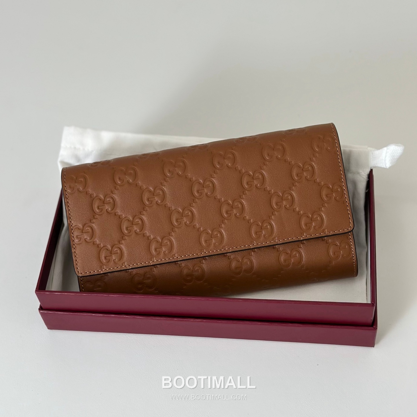 Gucci Burgundy Embossed Leather Clutch Bag 847210 구찌 버건디 엠보싱 레더 클러치백 19.1cm 3