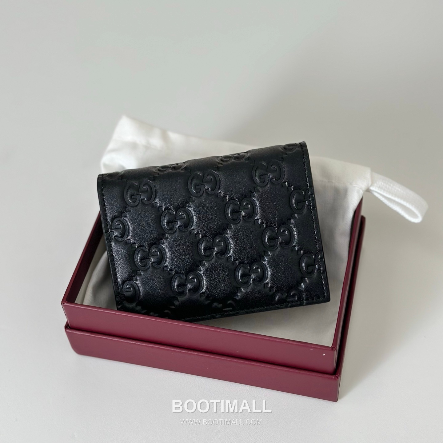 Gucci Burgundy Embossed Leather Mini Wallet 847207 구찌 버건디 엠보싱 레더 미니 지갑 11cm 3