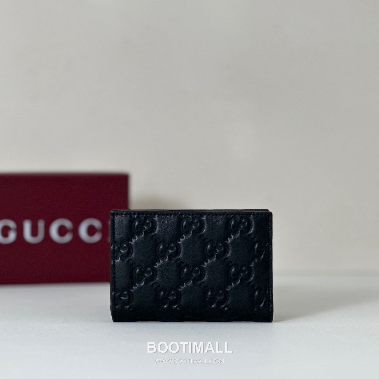 Gucci Black Embossed Leather Mini Wallet 847208 구찌 블랙 엠보싱 레더 미니 지갑 11cm 1