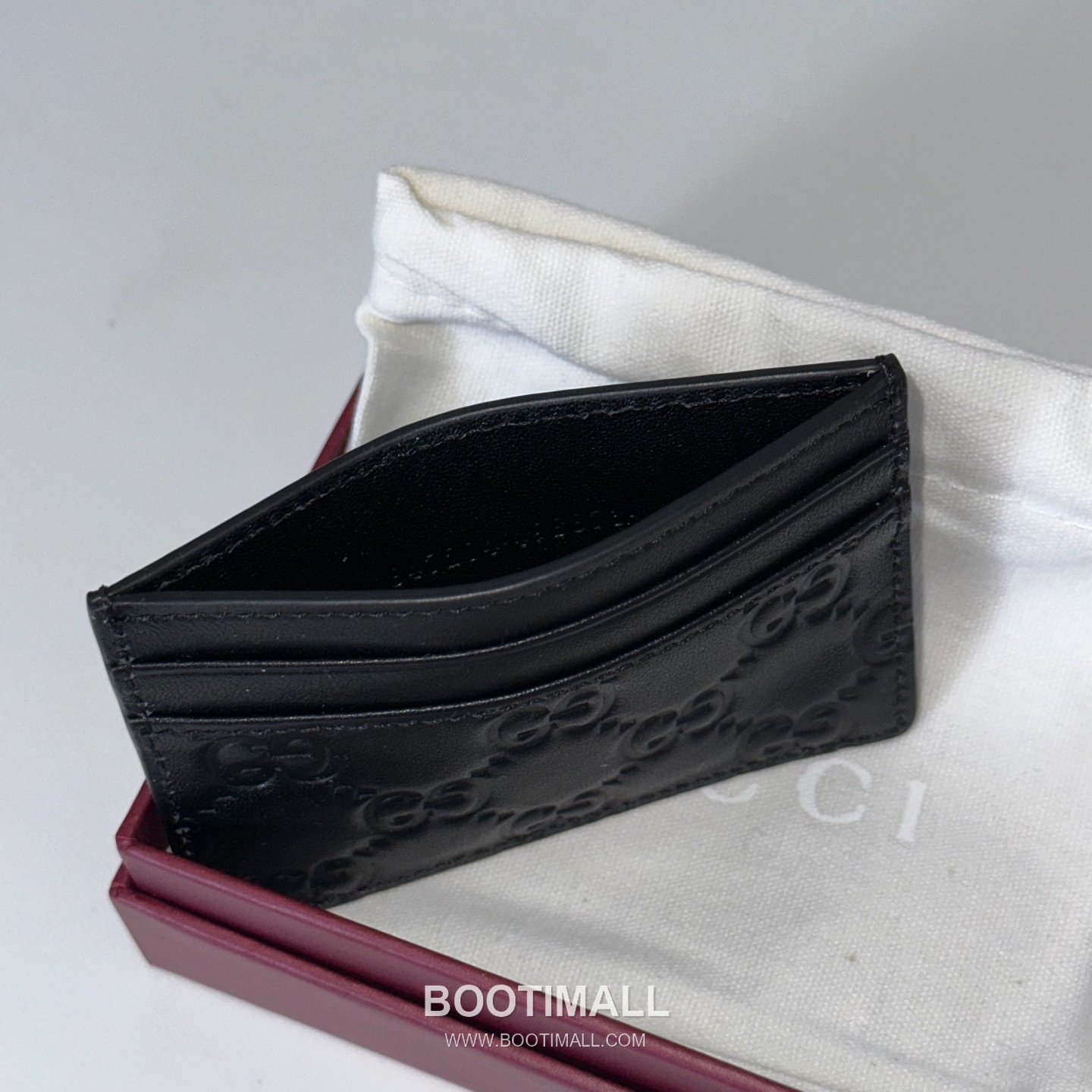 Gucci Black Embossed Leather Card Holder 847204 구찌 블랙 엠보싱 레더 카드지갑 10.2cm 4