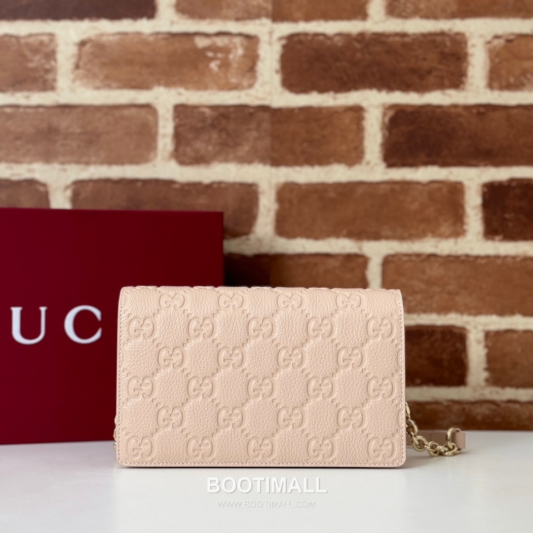 Gucci Pink Grain Leather Shoulder Bag 818705 구찌 핑크 그레인 레더 숄더백 20cm 1