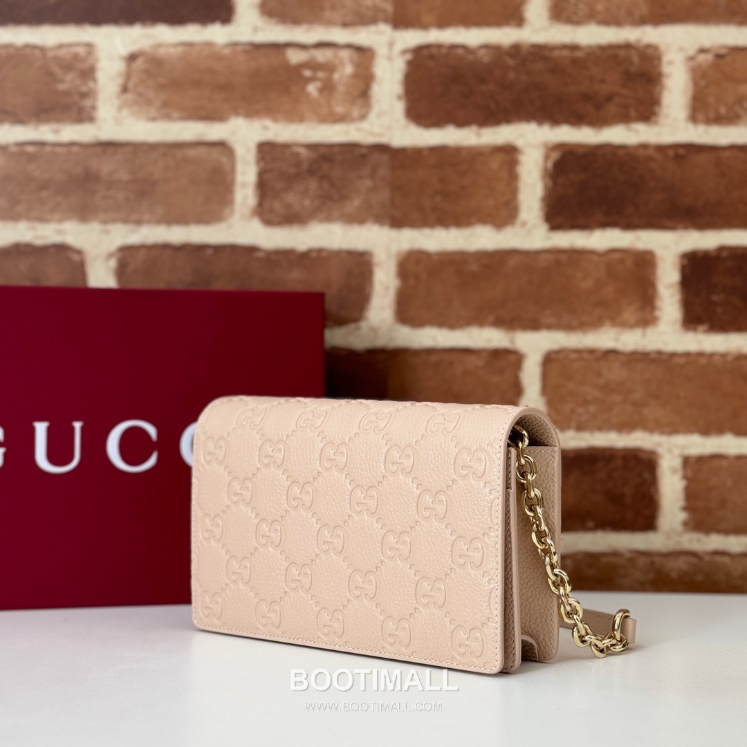 Gucci Pink Grain Leather Shoulder Bag 818705 구찌 핑크 그레인 레더 숄더백 20cm 2