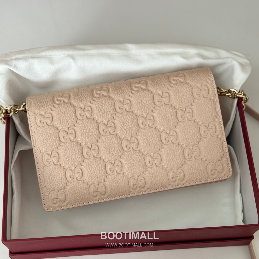 Gucci Pink Grain Leather Shoulder Bag 818705 구찌 핑크 그레인 레더 숄더백 20cm 4