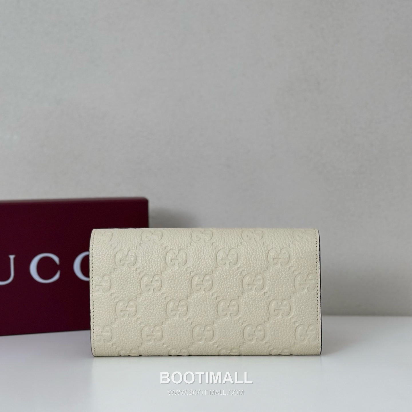 Gucci White Grain Leather Clutch Wallet 815922 구찌 화이트 그레인 레더 클러치 지갑 19cm 2