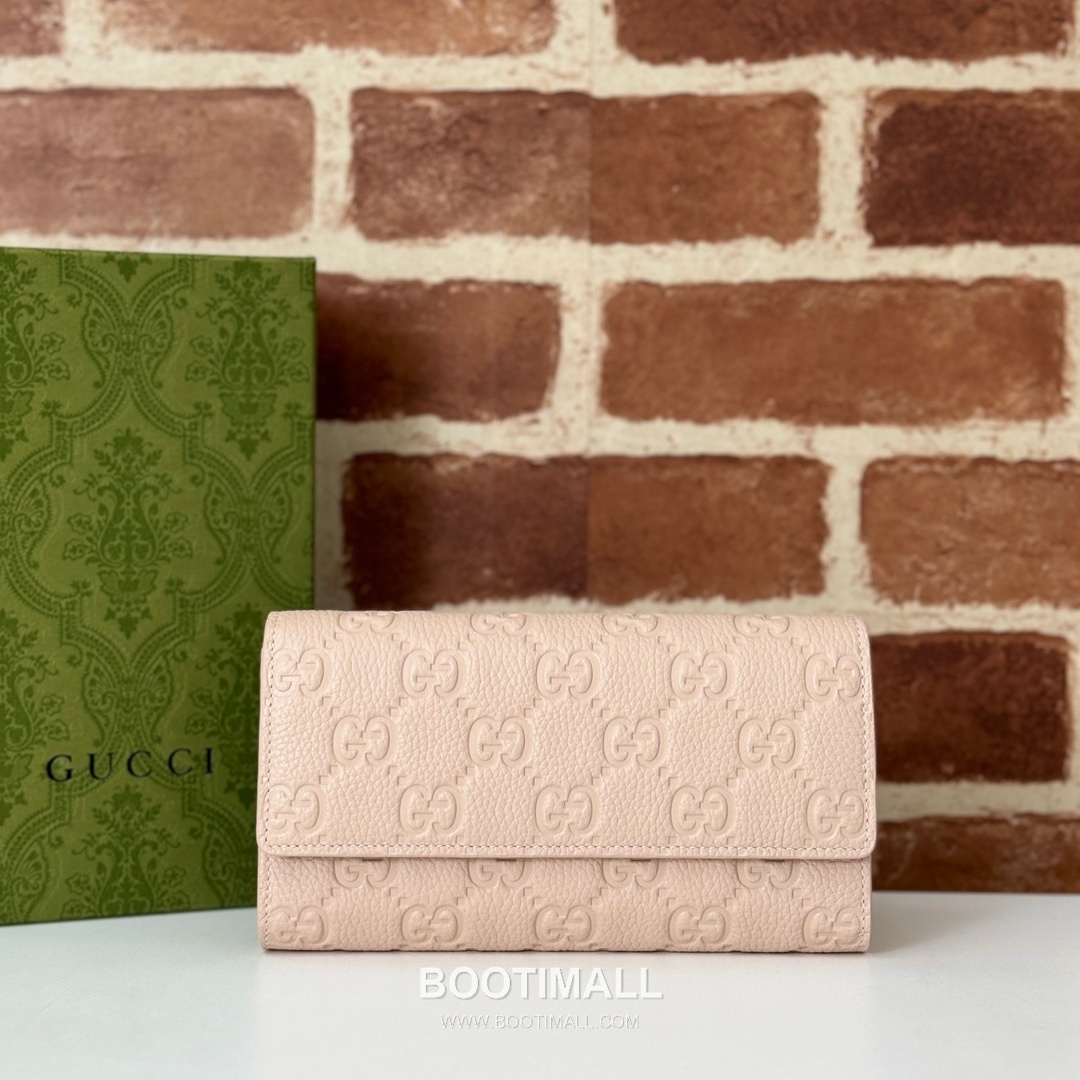 Gucci White Grain Leather Clutch Wallet 815922 구찌 화이트 그레인 레더 클러치 지갑 19cm 1