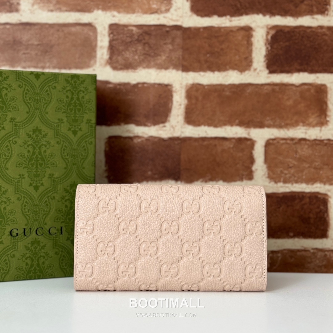 Gucci White Grain Leather Clutch Wallet 815922 구찌 화이트 그레인 레더 클러치 지갑 19cm 2