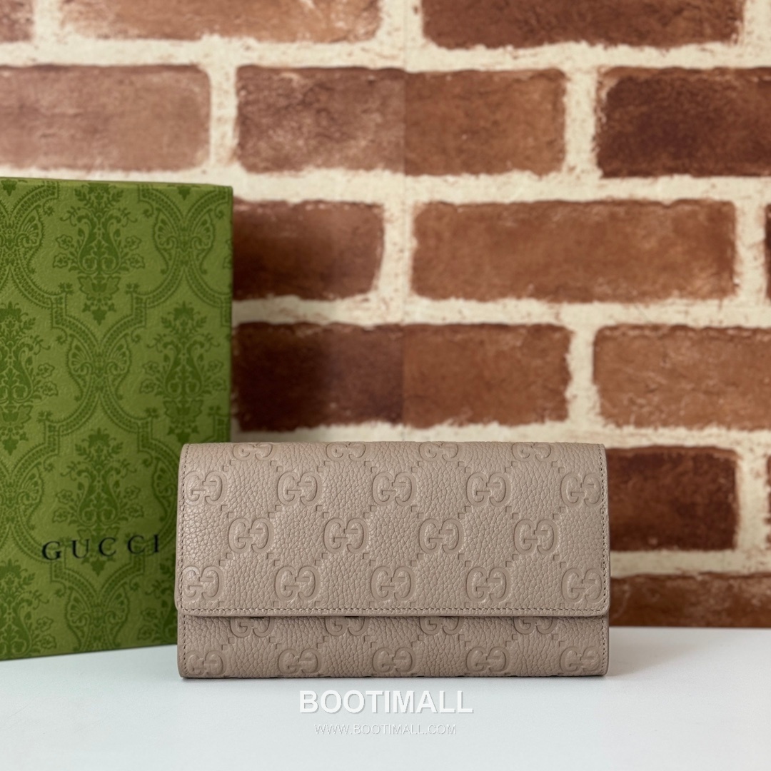 Gucci White Grain Leather Clutch Wallet 815922 구찌 화이트 그레인 레더 클러치 지갑 19cm 1