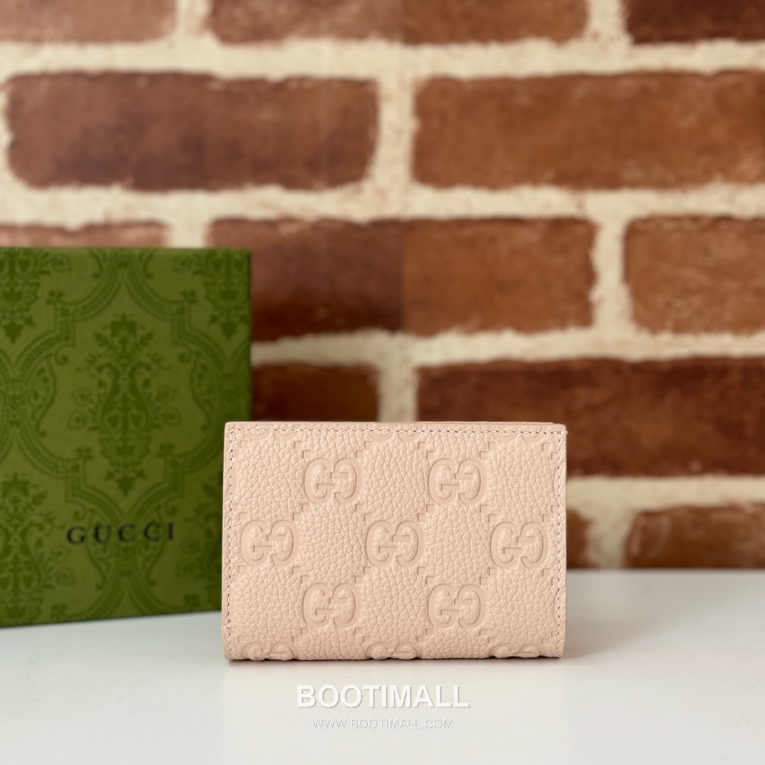 Gucci Pink Grain Leather Mini Wallet 815874 구찌 핑크 그레인 레더 미니 지갑 11.5cm 2