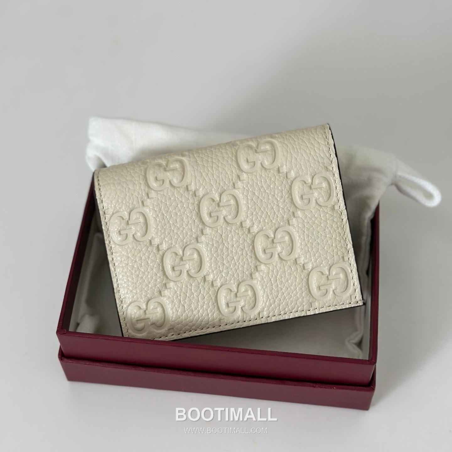 Gucci White Grain Leather Mini Wallet 815901 구찌 화이트 그레인 레더 미니 지갑 11cm 4