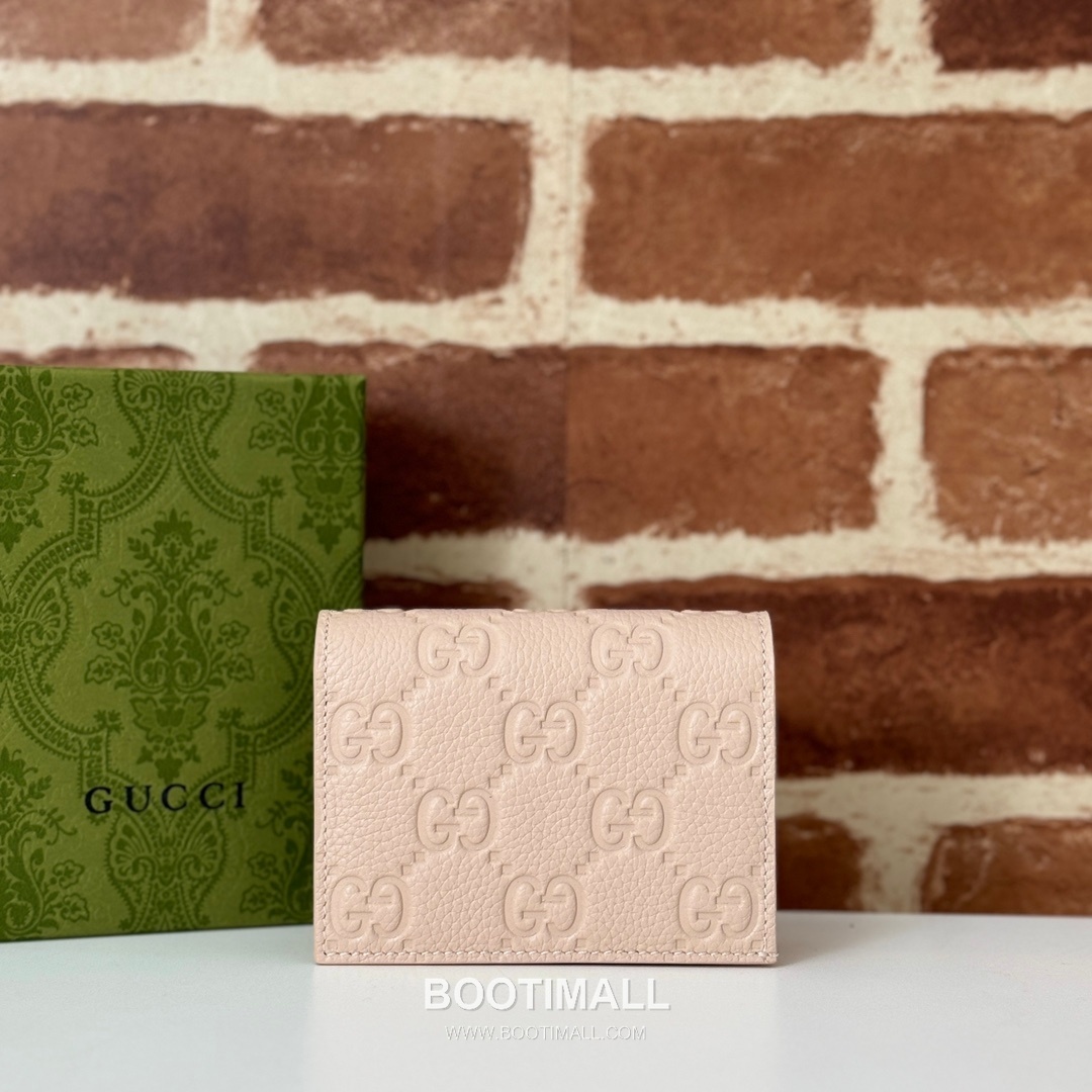 Gucci White Grain Leather Mini Wallet 815901 구찌 화이트 그레인 레더 미니 지갑 11cm 1