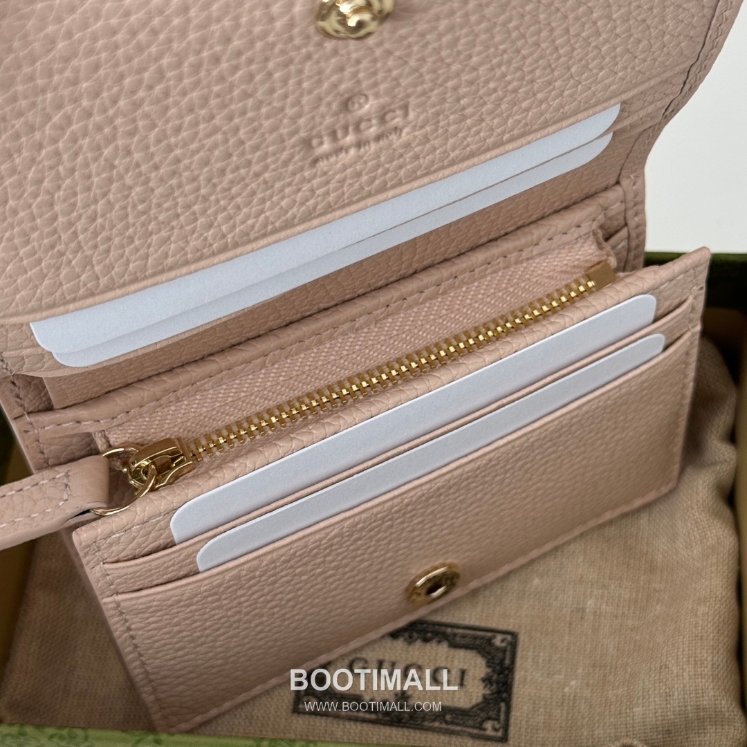 Gucci White Grain Leather Mini Wallet 815901 구찌 화이트 그레인 레더 미니 지갑 11cm 3