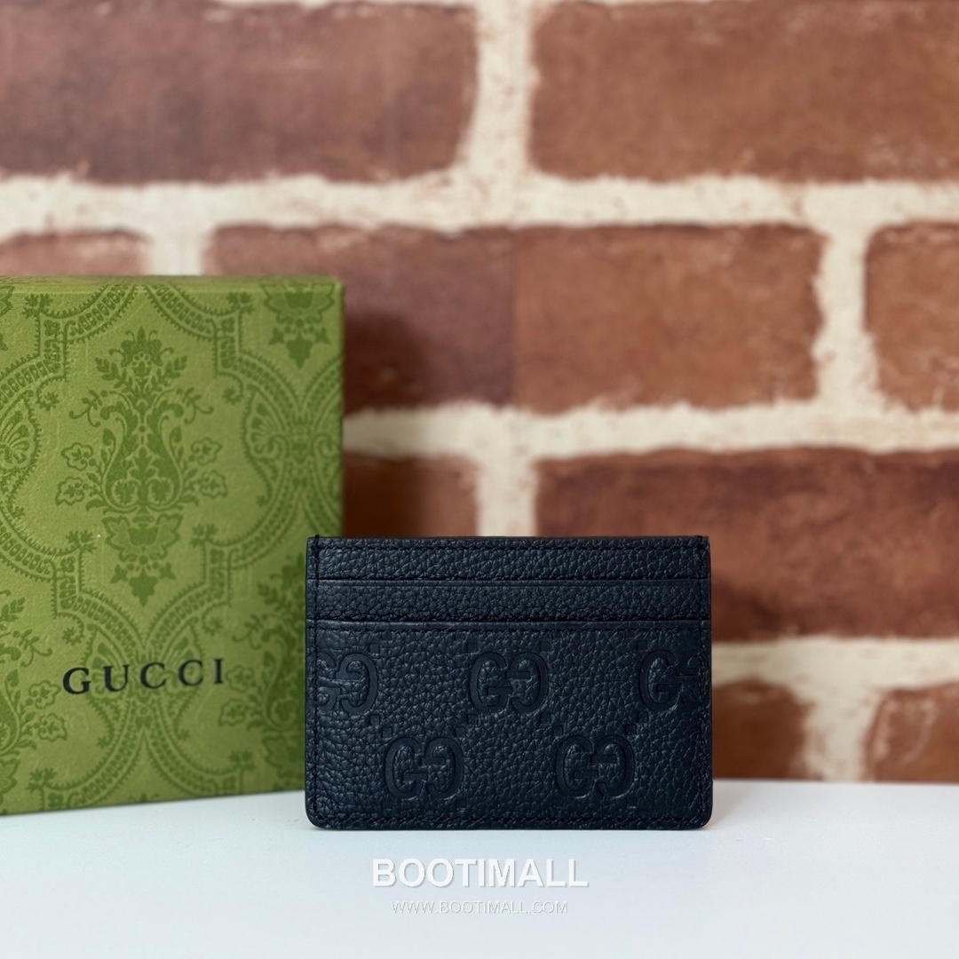 Gucci Pink Grain Leather Card Holder 815883 구찌 핑크 그레인 레더 카드지갑 10cm 1