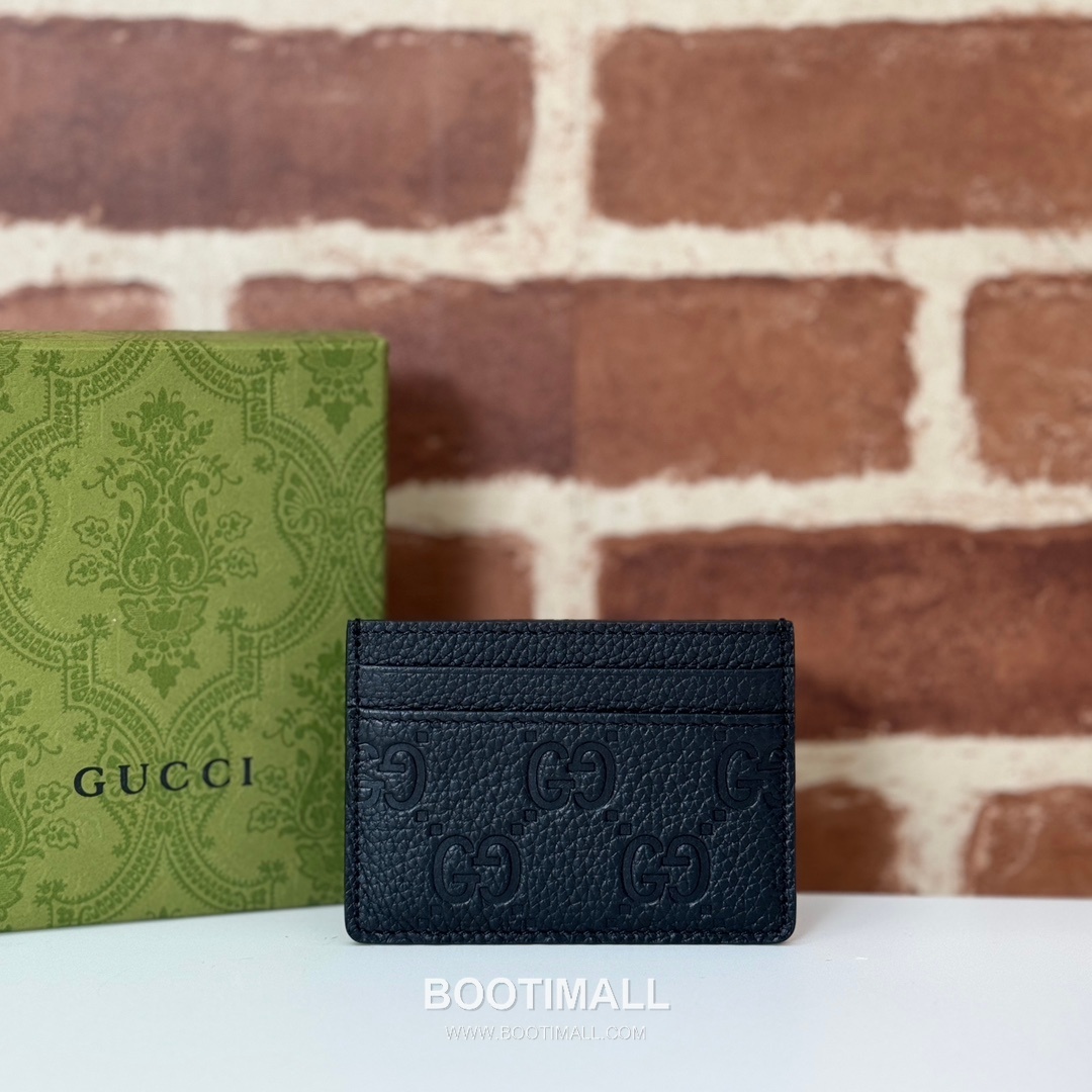 Gucci Pink Grain Leather Card Holder 815883 구찌 핑크 그레인 레더 카드지갑 10cm 2
