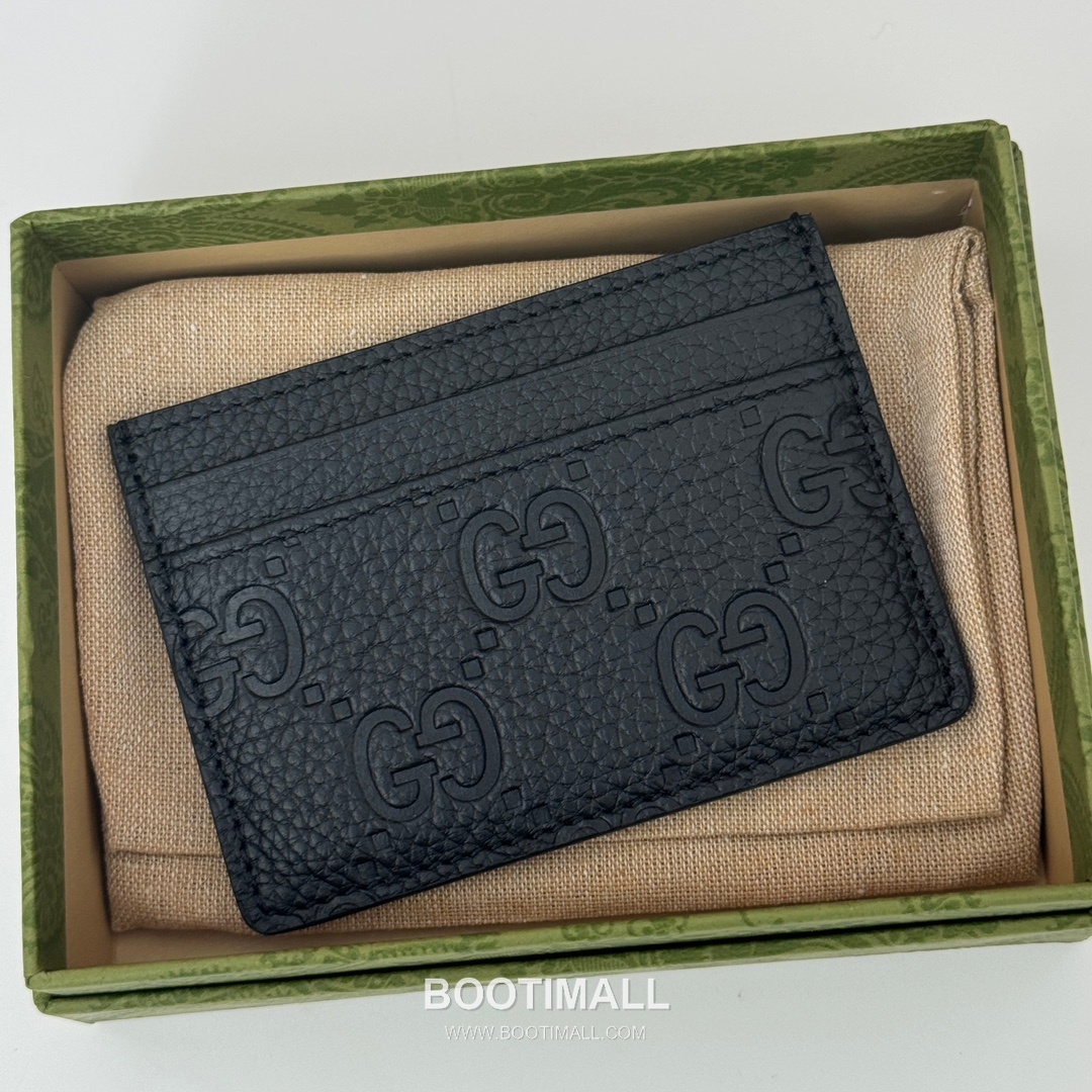 Gucci Pink Grain Leather Card Holder 815883 구찌 핑크 그레인 레더 카드지갑 10cm 3