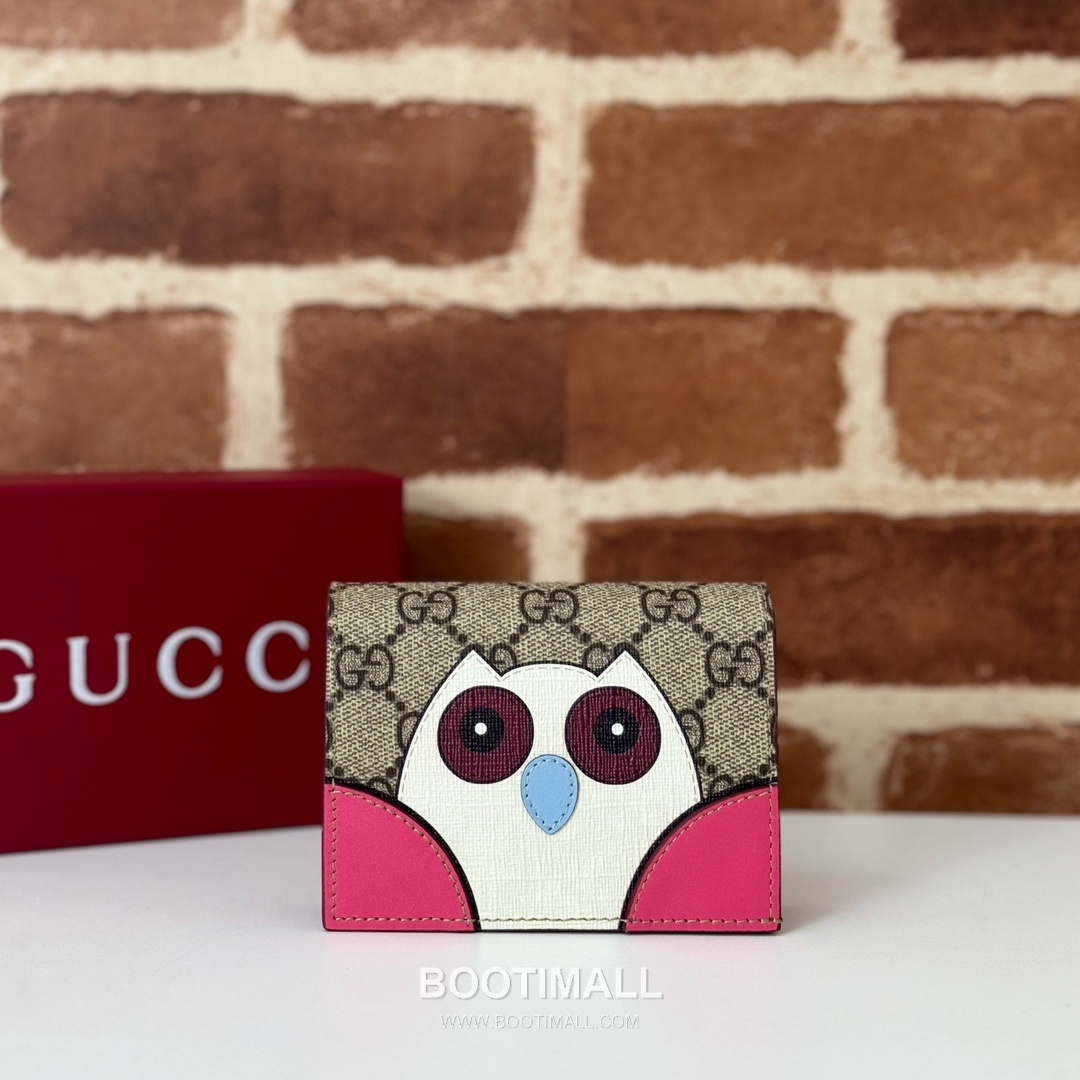 Gucci Owl Motif Leather Mini Wallet 818767 구찌 부엉이 모티프 레더 미니 지갑 11cm 1
