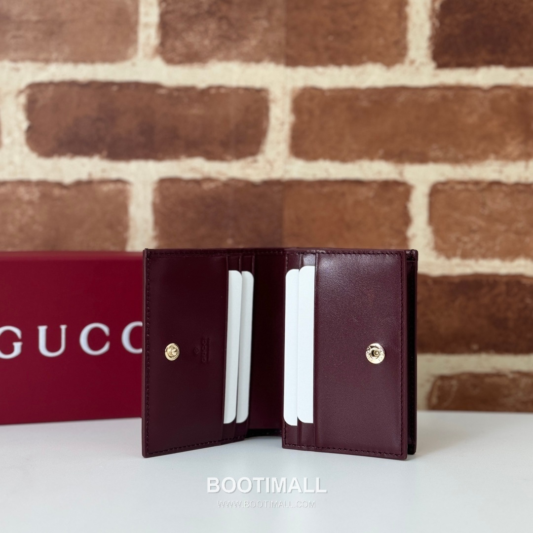 Gucci Dog Motif Leather Mini Wallet 818767 구찌 강아지 모티프 레더 미니 지갑 11cm 4