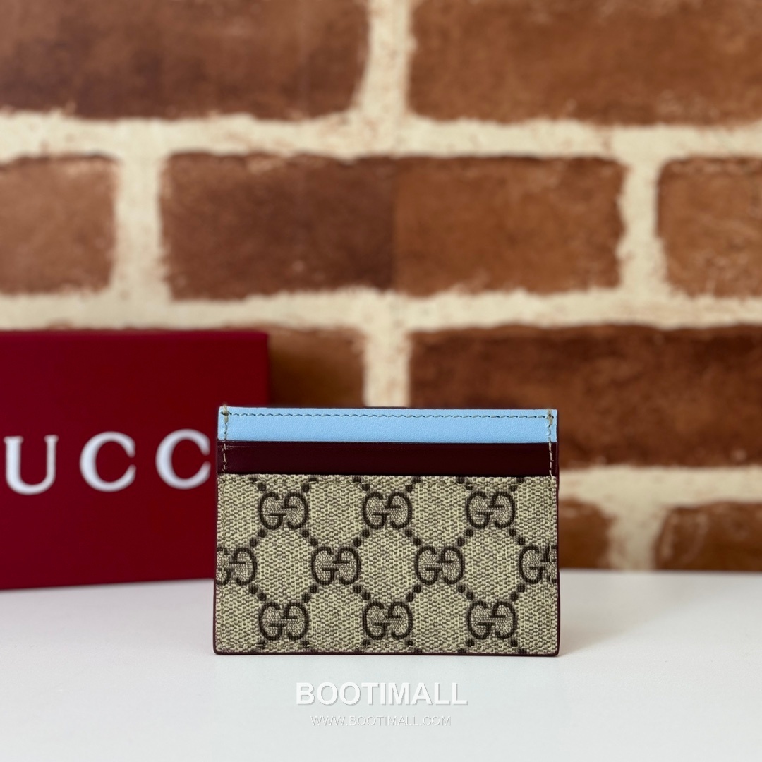 Gucci Raccoon Motif Leather Card Holder 818769 구찌 라쿤 모티프 레더 카드지갑 10cm 2
