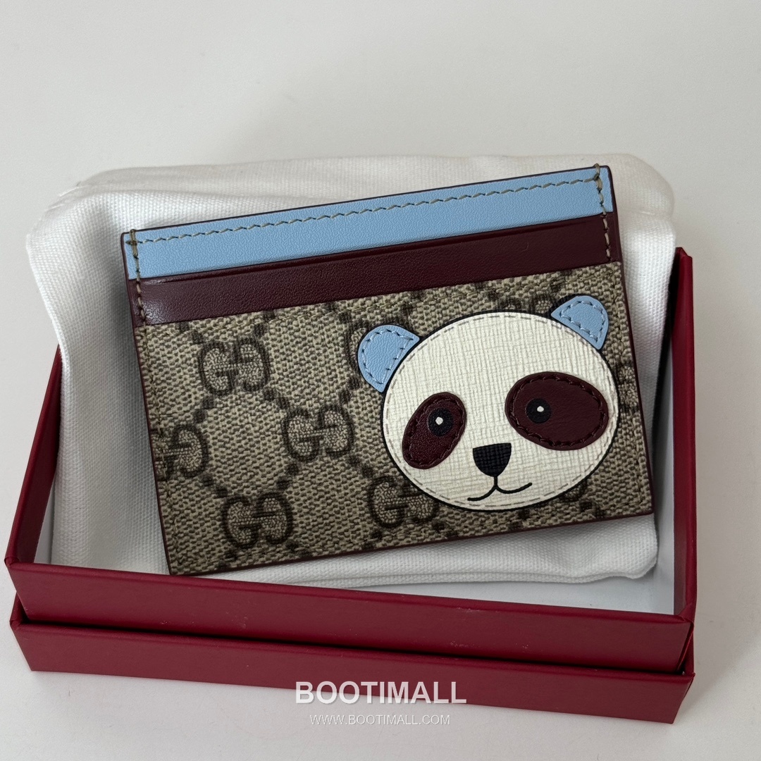 Gucci Raccoon Motif Leather Card Holder 818769 구찌 라쿤 모티프 레더 카드지갑 10cm 3