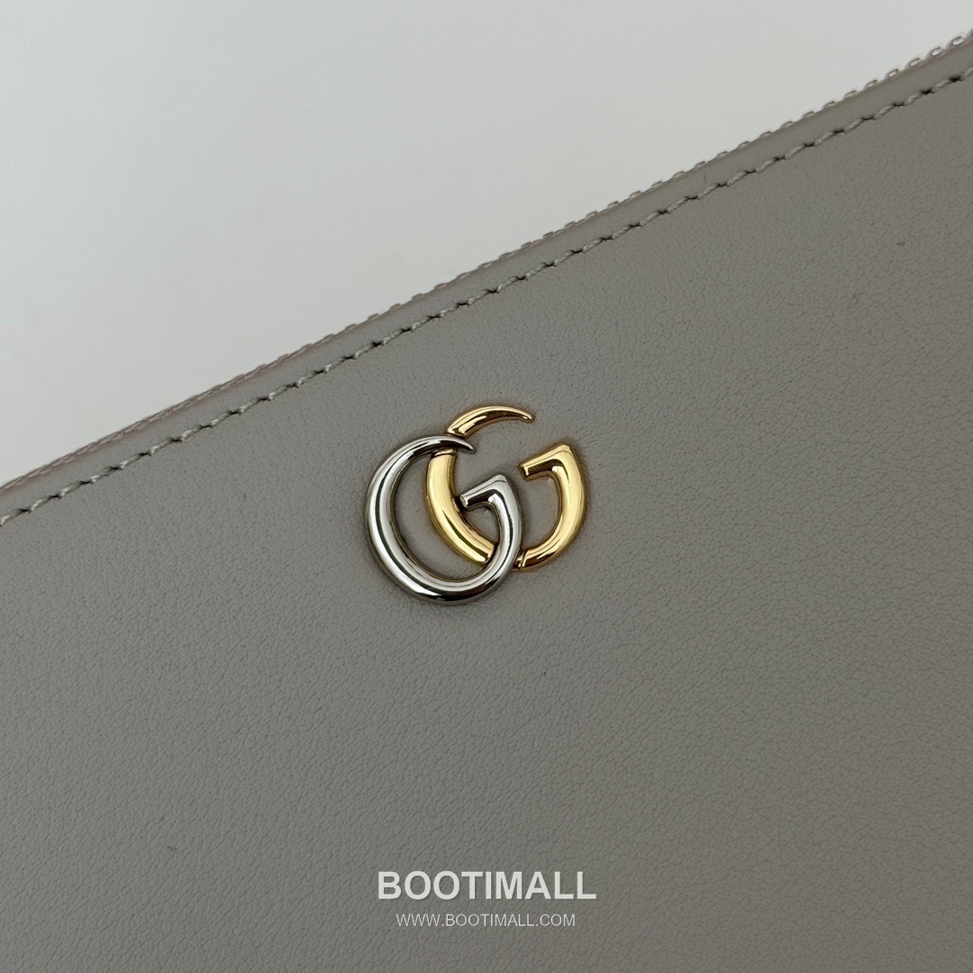 Gucci Light Grey Leather Clutch Wallet 790057 구찌 라이트 그레이 레더 클러치 지갑 19.5cm 3