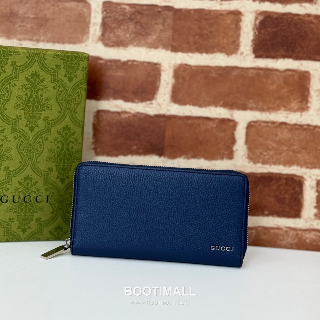 Gucci Black Grain Leather Clutch Wallet 771154 구찌 블랙 그레인 레더 클러치 지갑 19cm 1