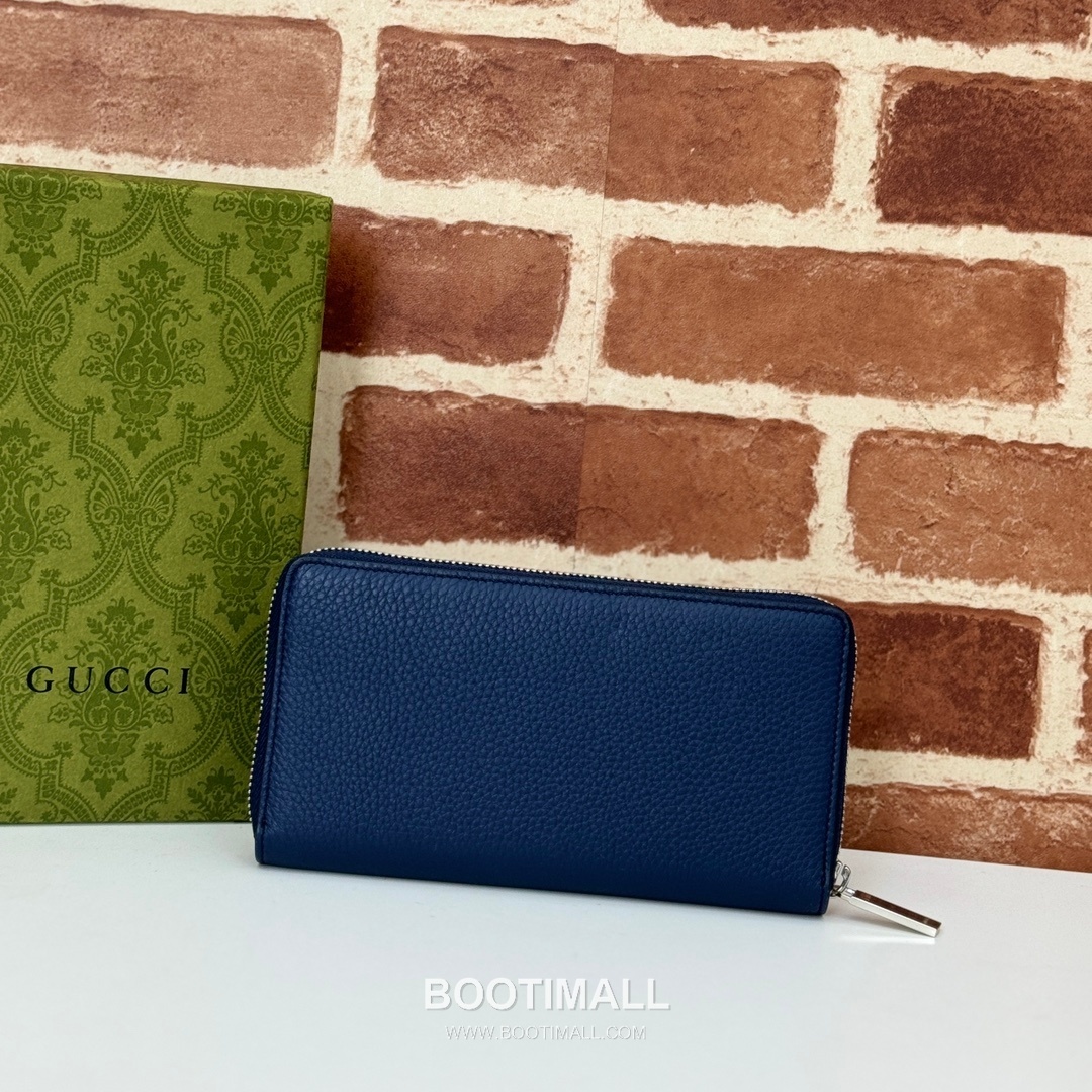 Gucci Black Grain Leather Clutch Wallet 771154 구찌 블랙 그레인 레더 클러치 지갑 19cm 2