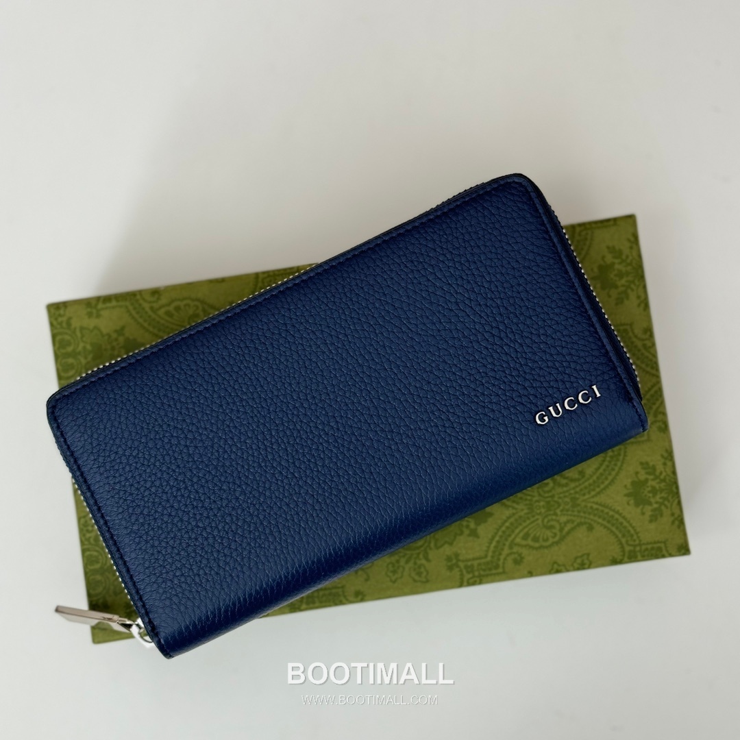 Gucci Black Grain Leather Clutch Wallet 771154 구찌 블랙 그레인 레더 클러치 지갑 19cm 3