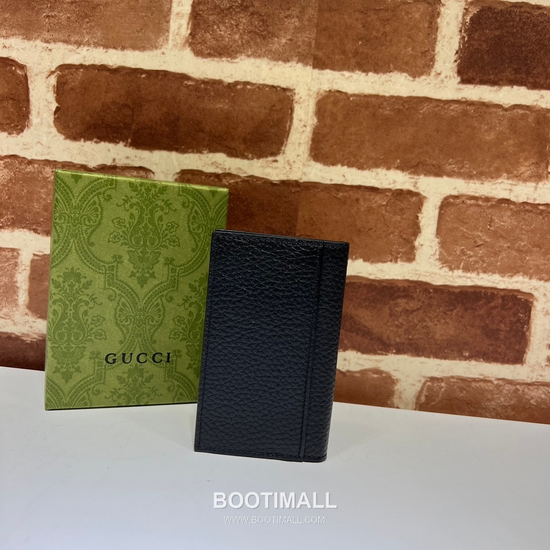 Gucci Black Grain Leather Mini Pouch 771159 구찌 블랙 그레인 레더 미니 파우치 12cm 2