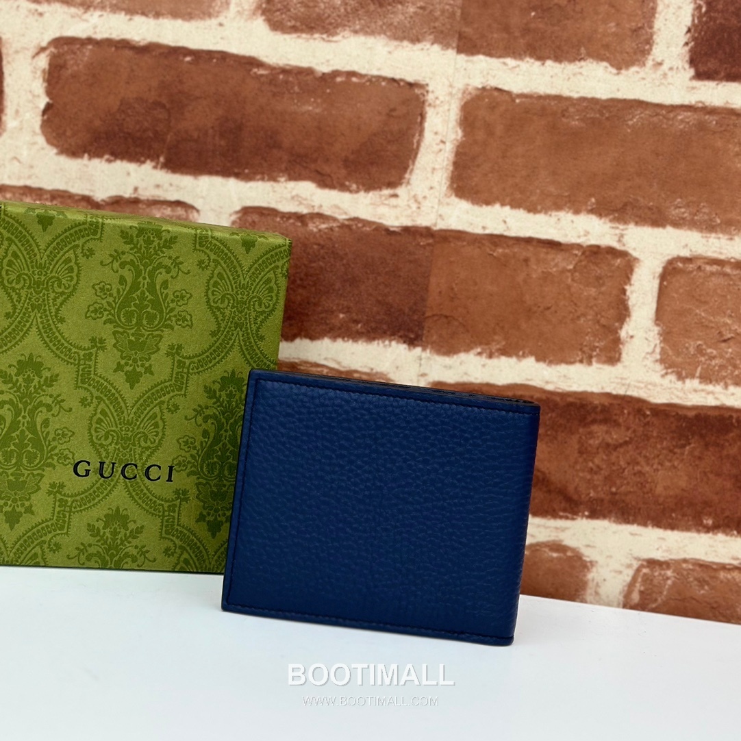 Gucci Black Grain Leather Compact Wallet 771153 구찌 블랙 그레인 레더 컴팩트 지갑 11cm 2