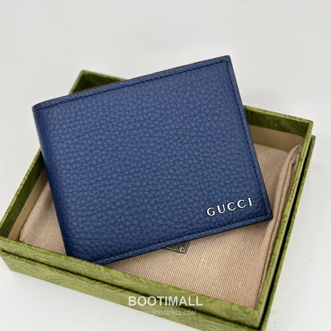 Gucci Black Grain Leather Compact Wallet 771153 구찌 블랙 그레인 레더 컴팩트 지갑 11cm 3