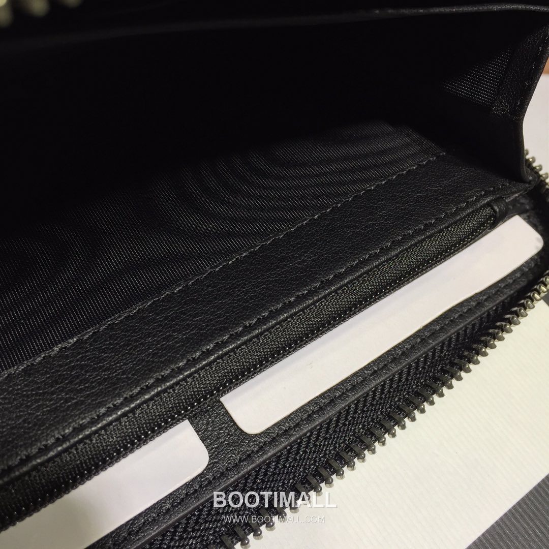 Gucci Black Embossed Leather Long Wallet 307987 구찌 블랙 엠보싱 레더 남성 장지갑 19cm 8