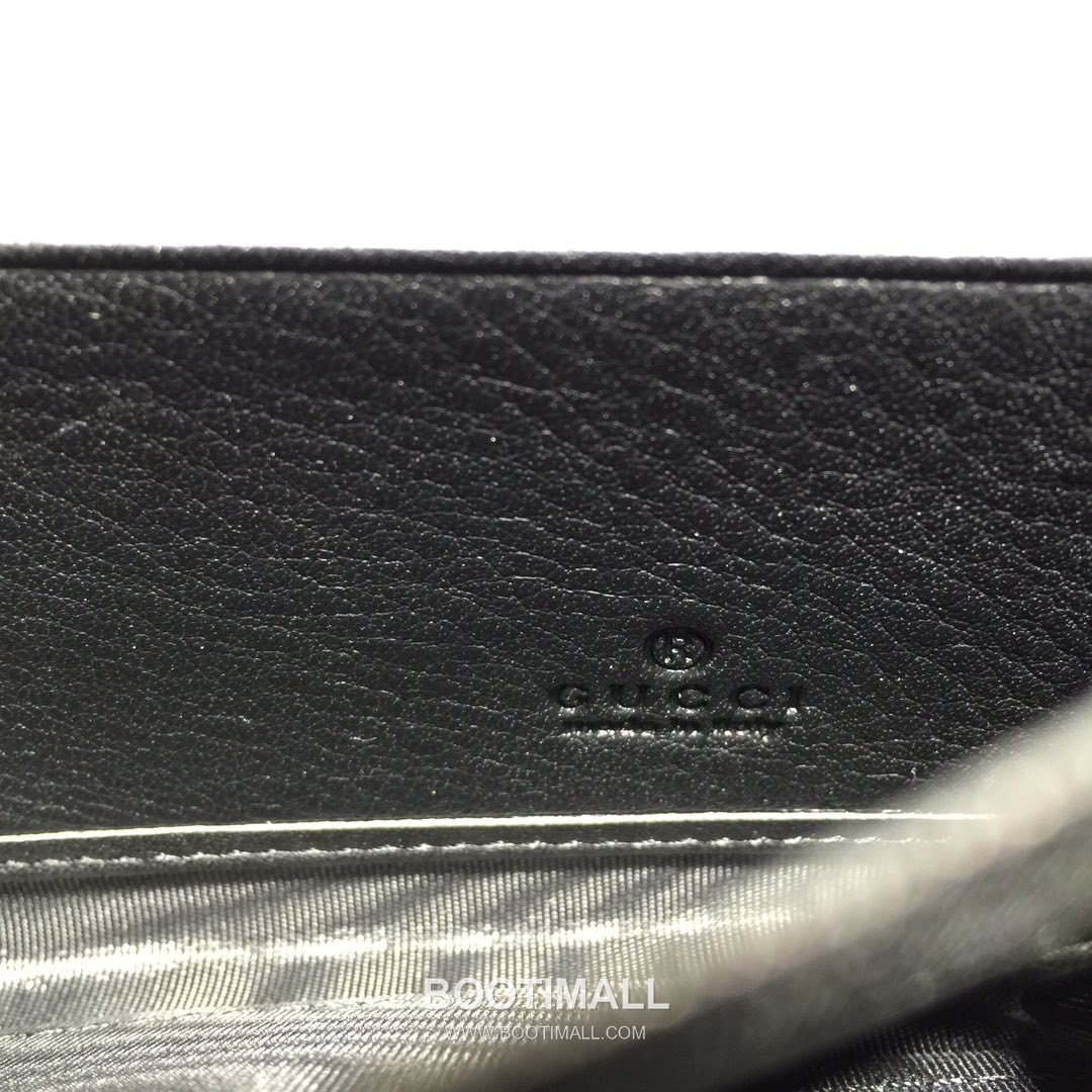 Gucci Black Embossed Leather Long Wallet 307987 구찌 블랙 엠보싱 레더 남성 장지갑 19cm 9