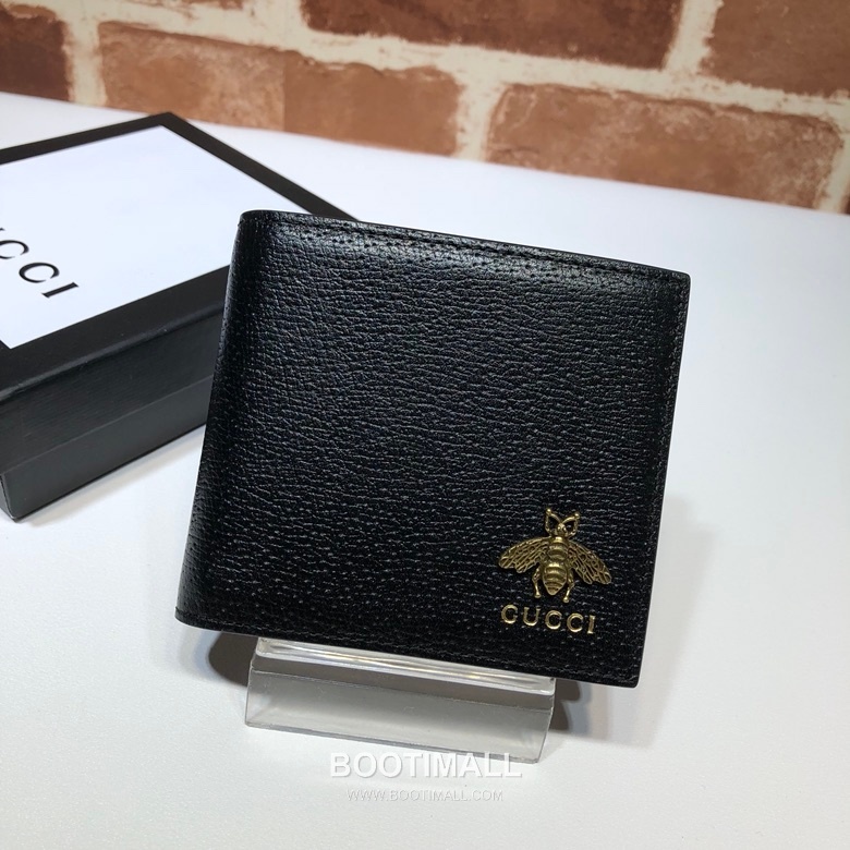 Gucci Black Leather Bifold Wallet 523664 구찌 블랙 레더 남성 반지갑 10.5cm 1