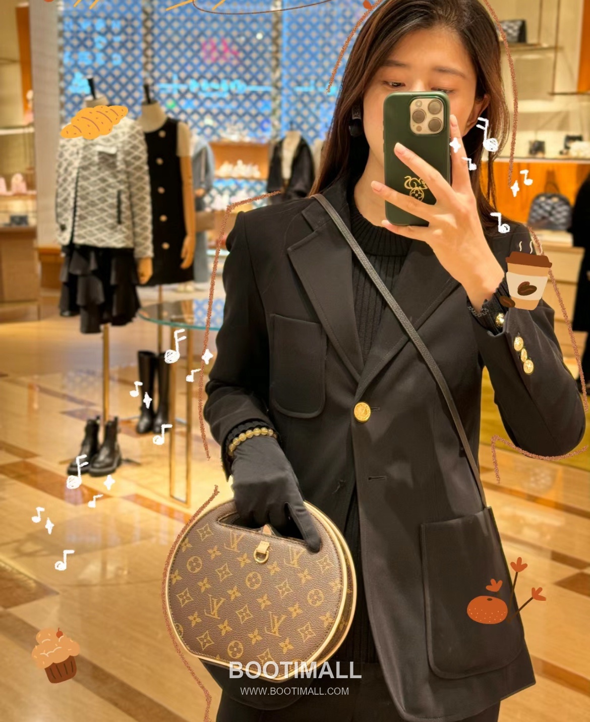 Louis Vuitton Around Me Monogram LV Circle Coated Canvas Brown Card Holder 루이비통 어라운드 미 모노그램 LV 서클 코티드 캔버스 브라운 카드홀더 22.5cm 1