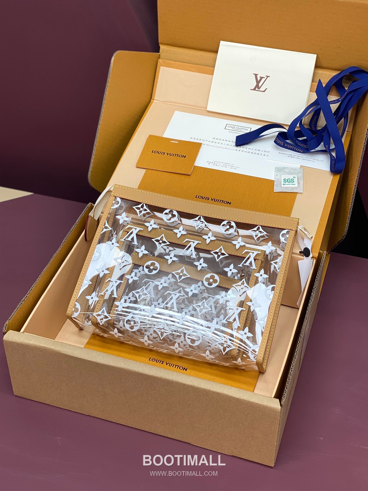 Louis Vuitton Transparent Trio Poche Toilette Pouch Set M11390 루이비통 투명 트리오 포쉐트 토일렛 파우치 세트 25cm 2
