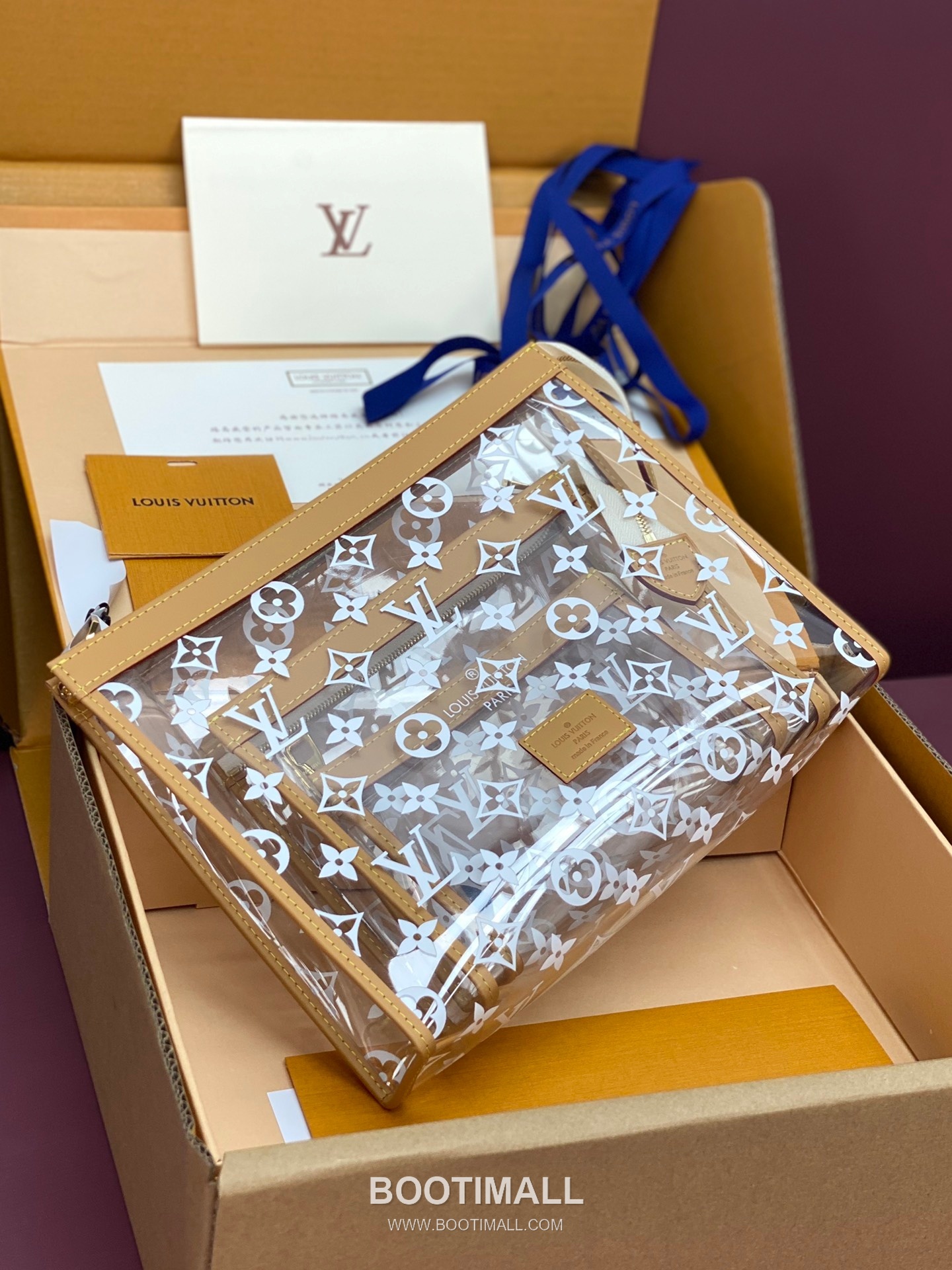 Louis Vuitton Transparent Trio Poche Toilette Pouch Set M11390 루이비통 투명 트리오 포쉐트 토일렛 파우치 세트 25cm 5