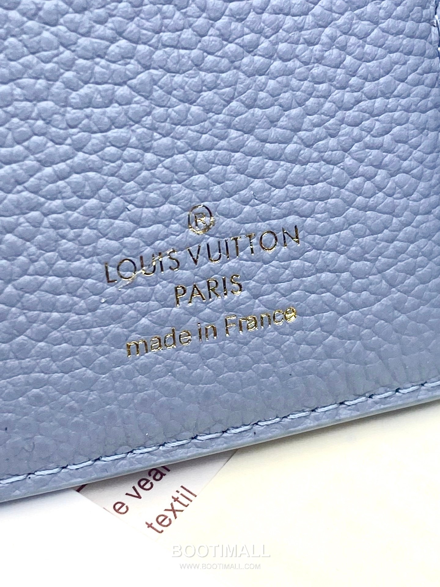 Louis Vuitton Zoe Monogram Empreinte Grained Cowhide Blue Bifold Wallet 루이비통 조에 모노그램 앙프렝뜨 M83271 그레인드 소가죽 블루 반지갑 12cm 5