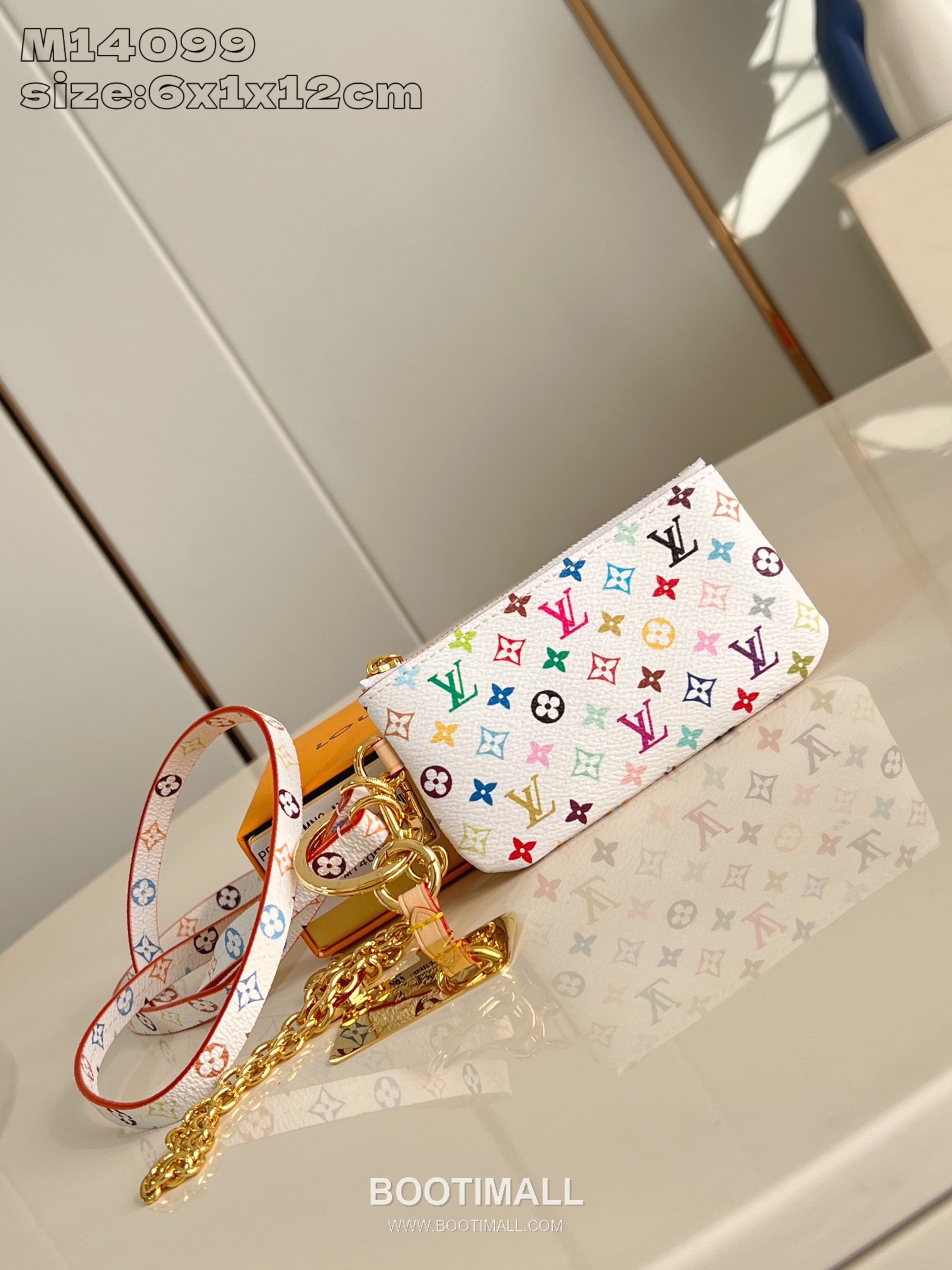 Louis Vuitton Monogram Rainbow Phone Case Coated Canvas Zip Wallet 루이비통 모노그램 레인보우 폰 케이스 코팅 캔버스 지퍼 지갑 12cm 10