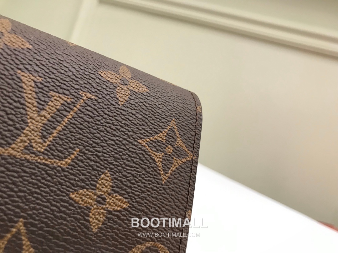 Louis Vuitton Enveloppe Carte de Visite Monogram Coated Canvas Brown Card Holder 루이비통 앙벨로프 카르트 드 비지트 모노그램 코팅 캔버스 브라운 카드홀더 11cm 3